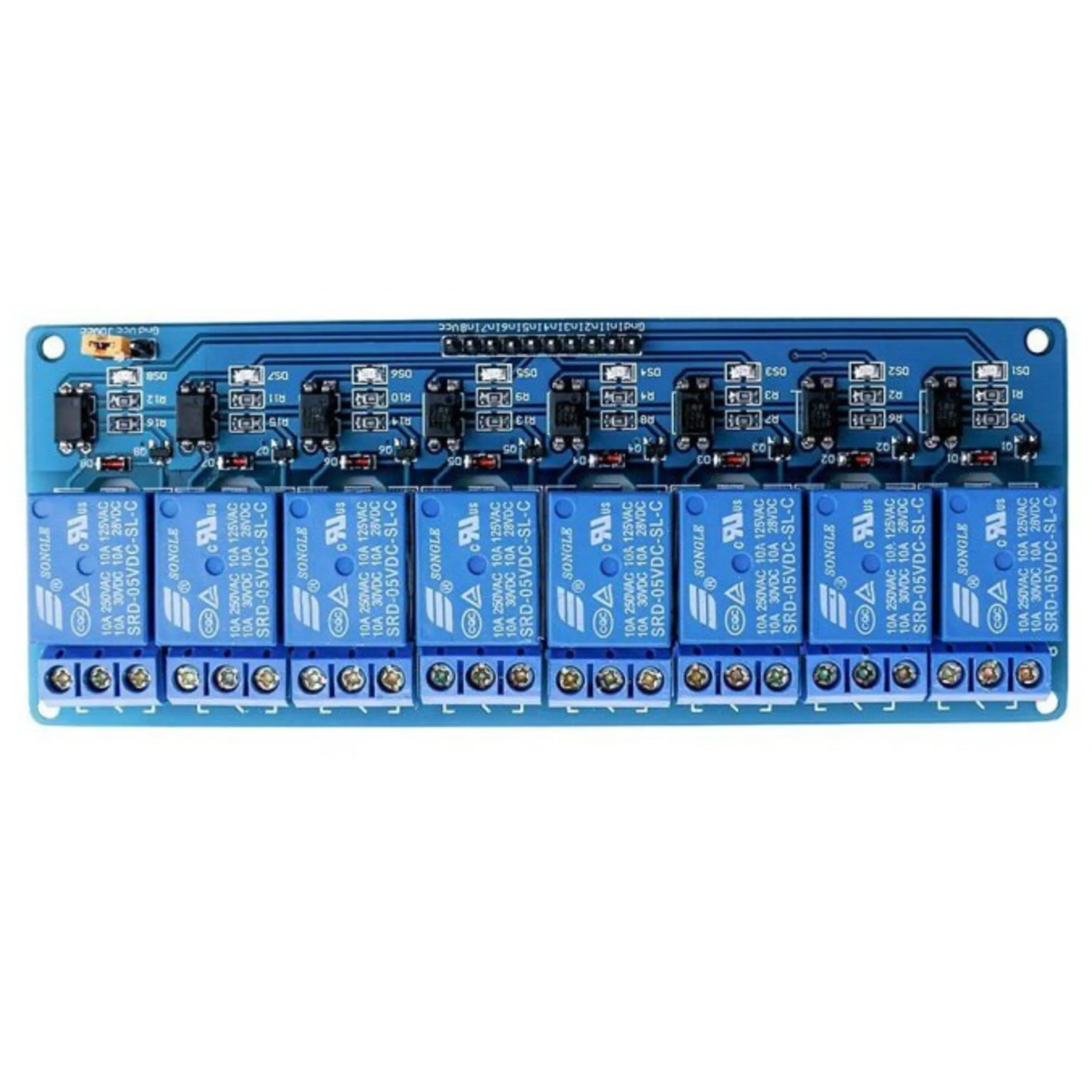 ماژول رله 5 ولت 8 کاناله